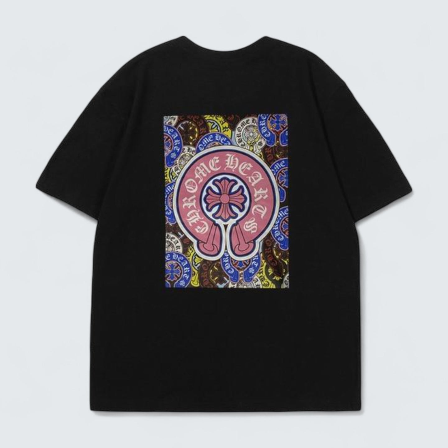 Tee with Pink Horseshoe Logo