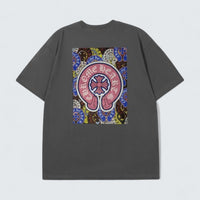 Tee with Pink Horseshoe Logo