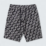 Allover Cross Print Shorts