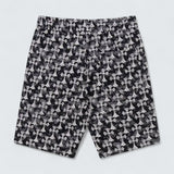 Allover Cross Print Shorts