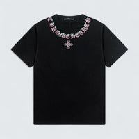 Script Collar Cross T-Shirt