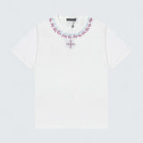 Script Collar Cross T-Shirt