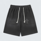 Tonal Cross Patch Shorts