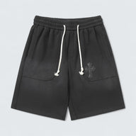 Tonal Cross Patch Shorts