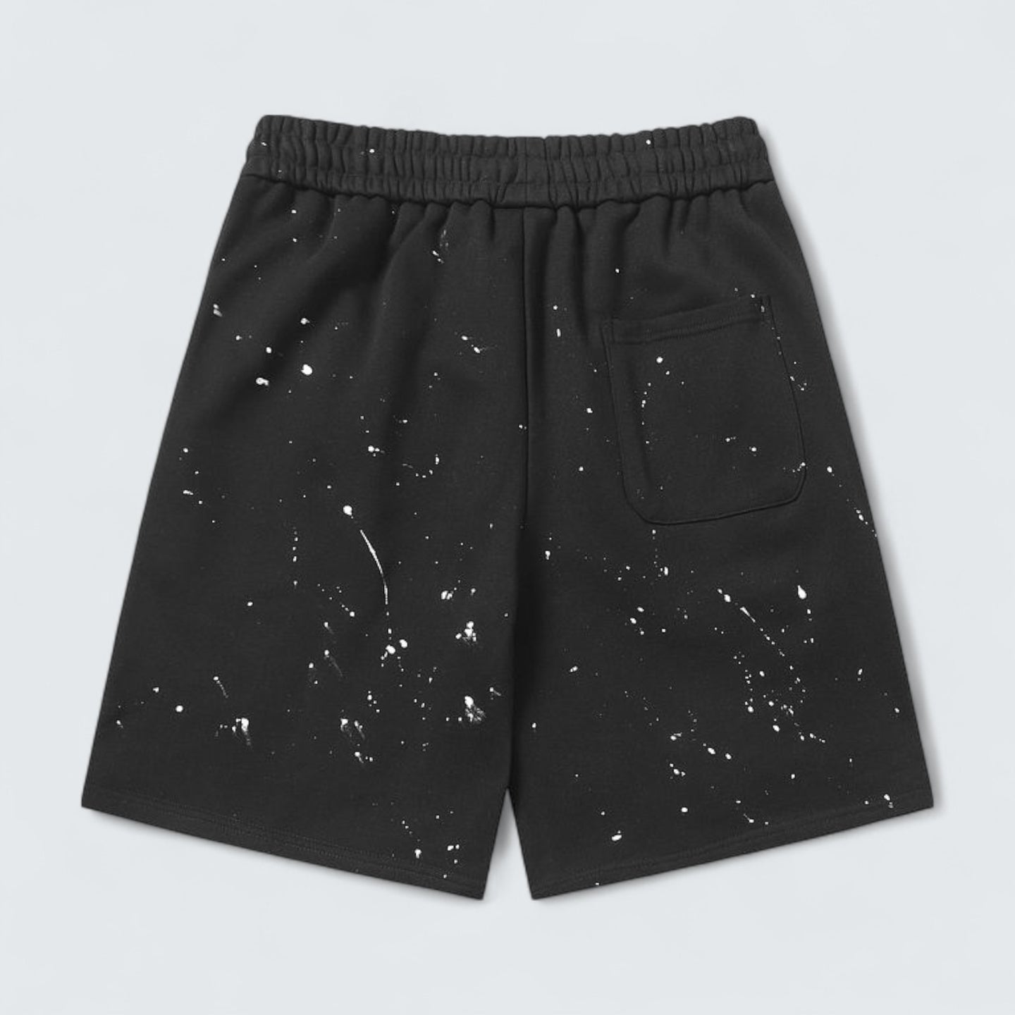 Paint-Splatter Cross Patch Shorts