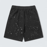 Paint-Splatter Cross Patch Shorts