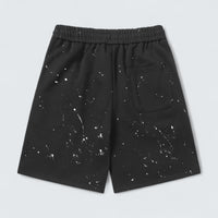 Paint-Splatter Cross Patch Shorts