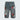 Leopard Multi Cross Patch Denim Shorts