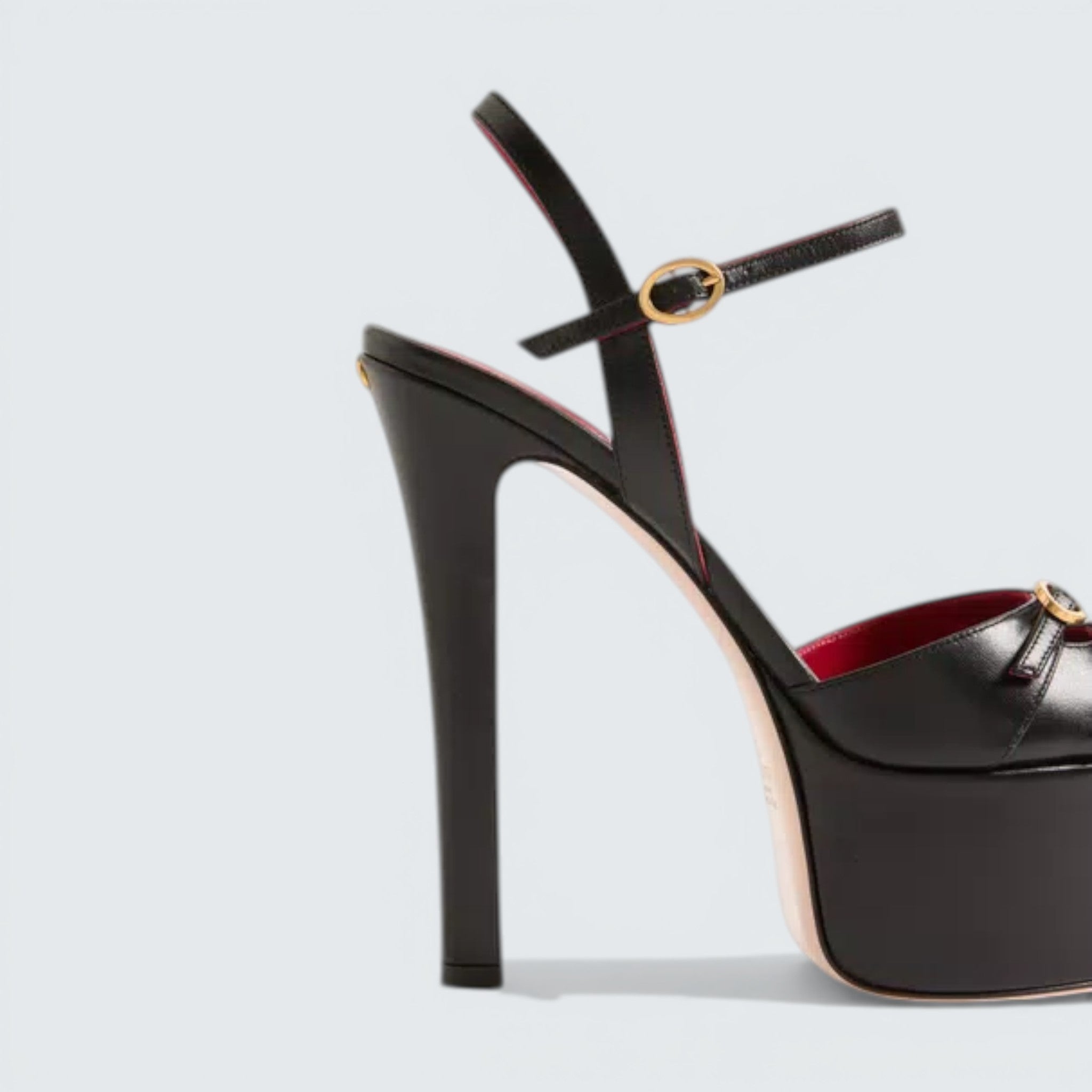 Crasher Platform Pumps in Kidskin 145MM