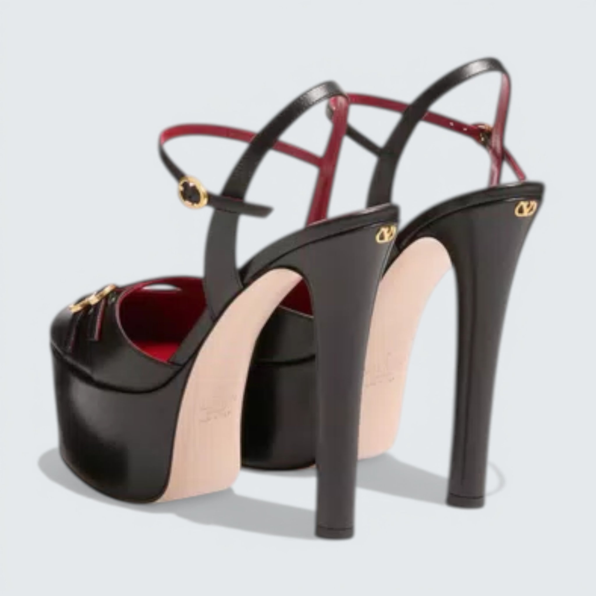 Crasher Platform Pumps in Kidskin 145MM