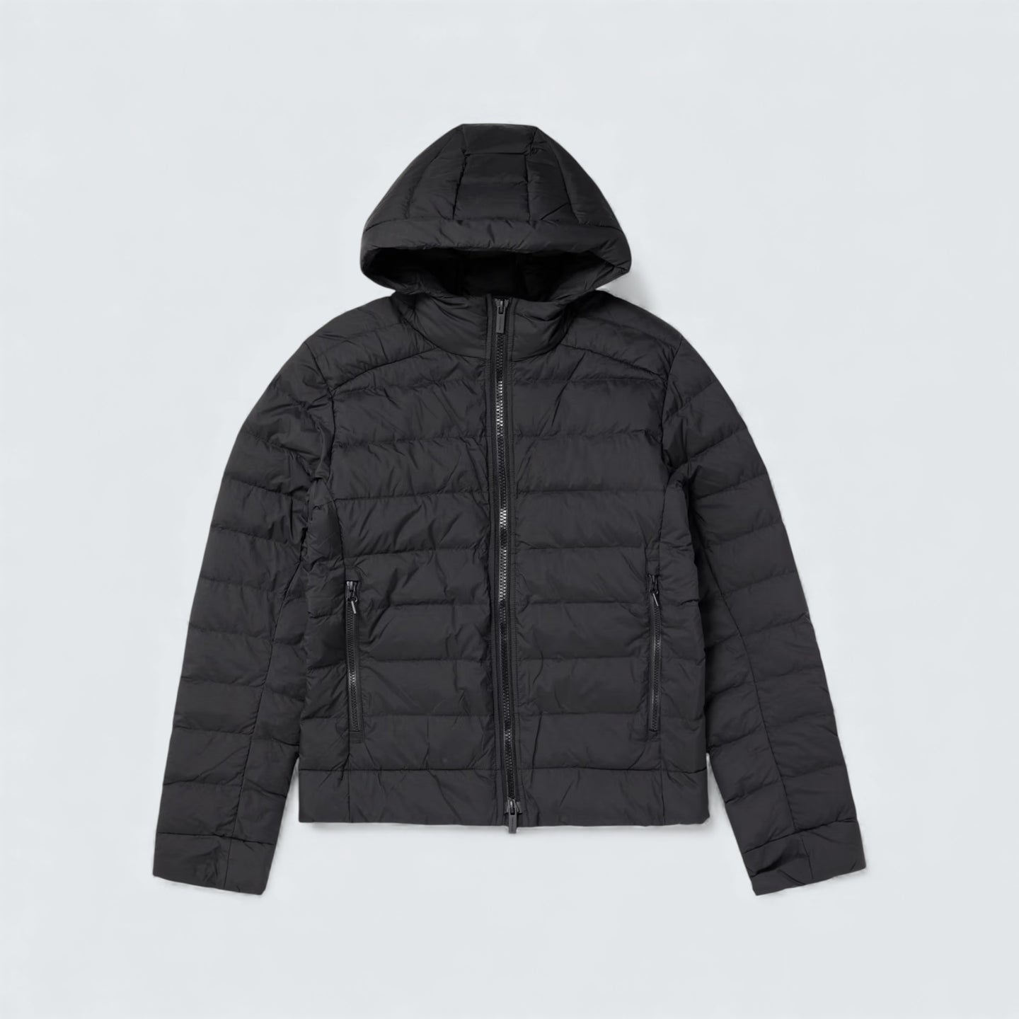 Crofton Logo Appliquéd Quilted Enduraluxe Hooded Down Jacket