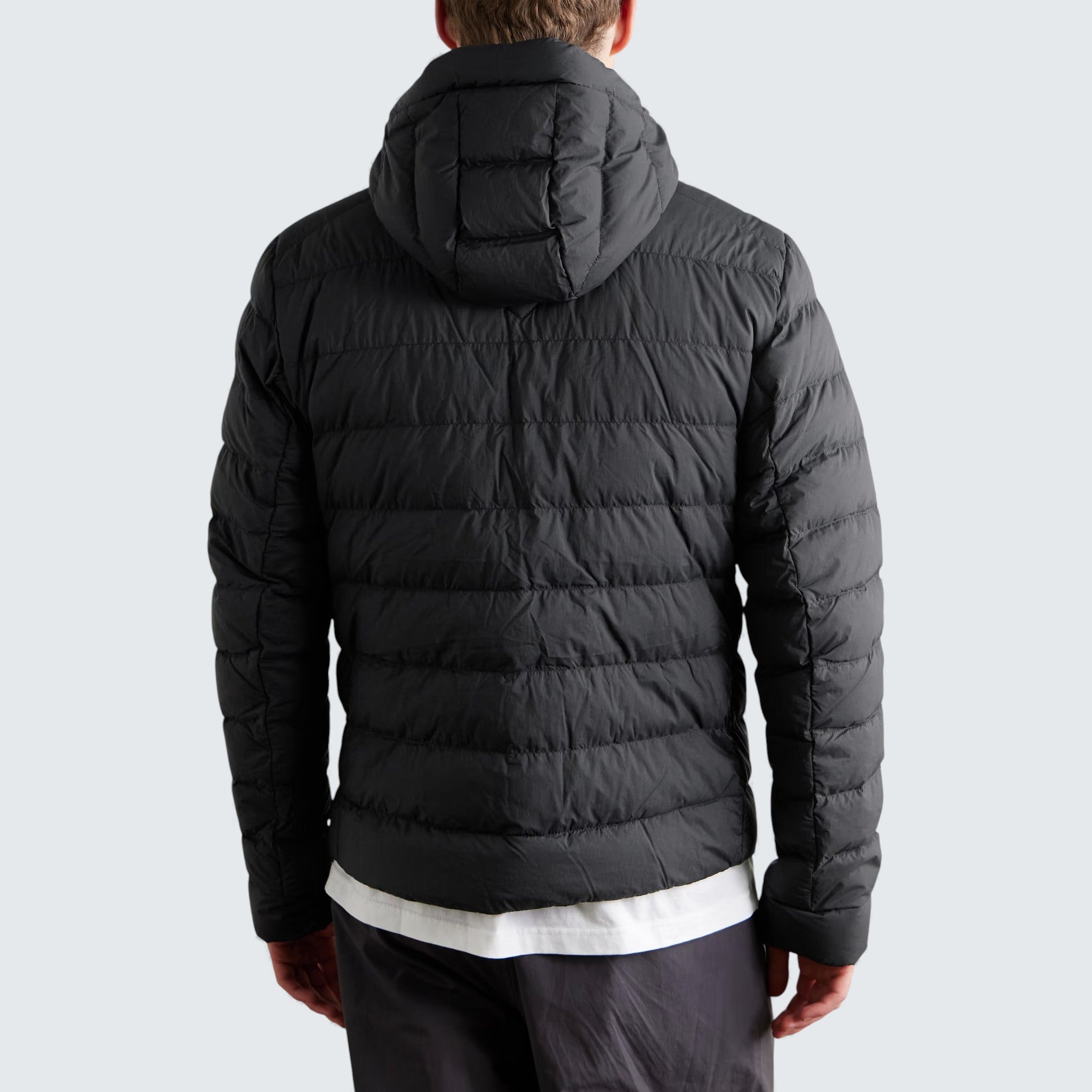 Crofton Logo Appliquéd Quilted Enduraluxe Hooded Down Jacket