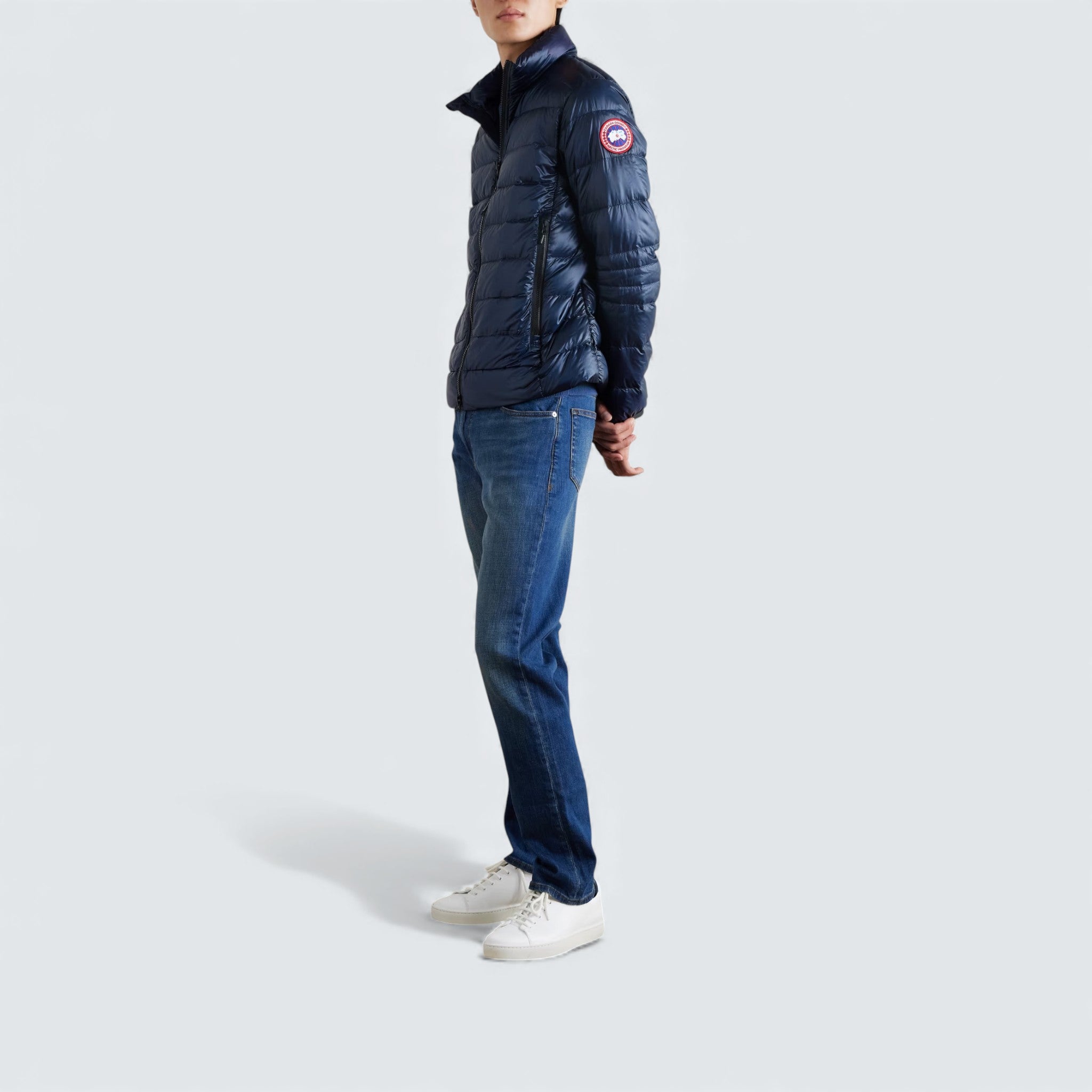 Crofton Slim Fit Quilted Recycled Nylon Ripstop Down Jacket