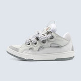 Leather Curb 3.0 Sneakers 'Light Grey'
