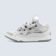 Leather Curb 3.0 Sneakers 'Light Grey'