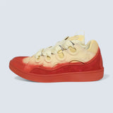Curb Radiant Spray-Effect Sneakers 'Yellow/Red'