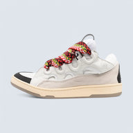 Curb Sneakers 'White Suede Multicolor'