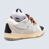 Curb Sneakers 'White Suede Multicolor'