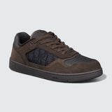 B27 Uptown Low-Top Sneaker ’Deep Brown Suede, Black Smooth Calfskin and Black Dior Oblique Jacquard’