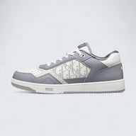 B27 Uptown Low-Top Sneaker ’Dior Gray Smooth Calfskin and White Dior Oblique Galaxy Leather’