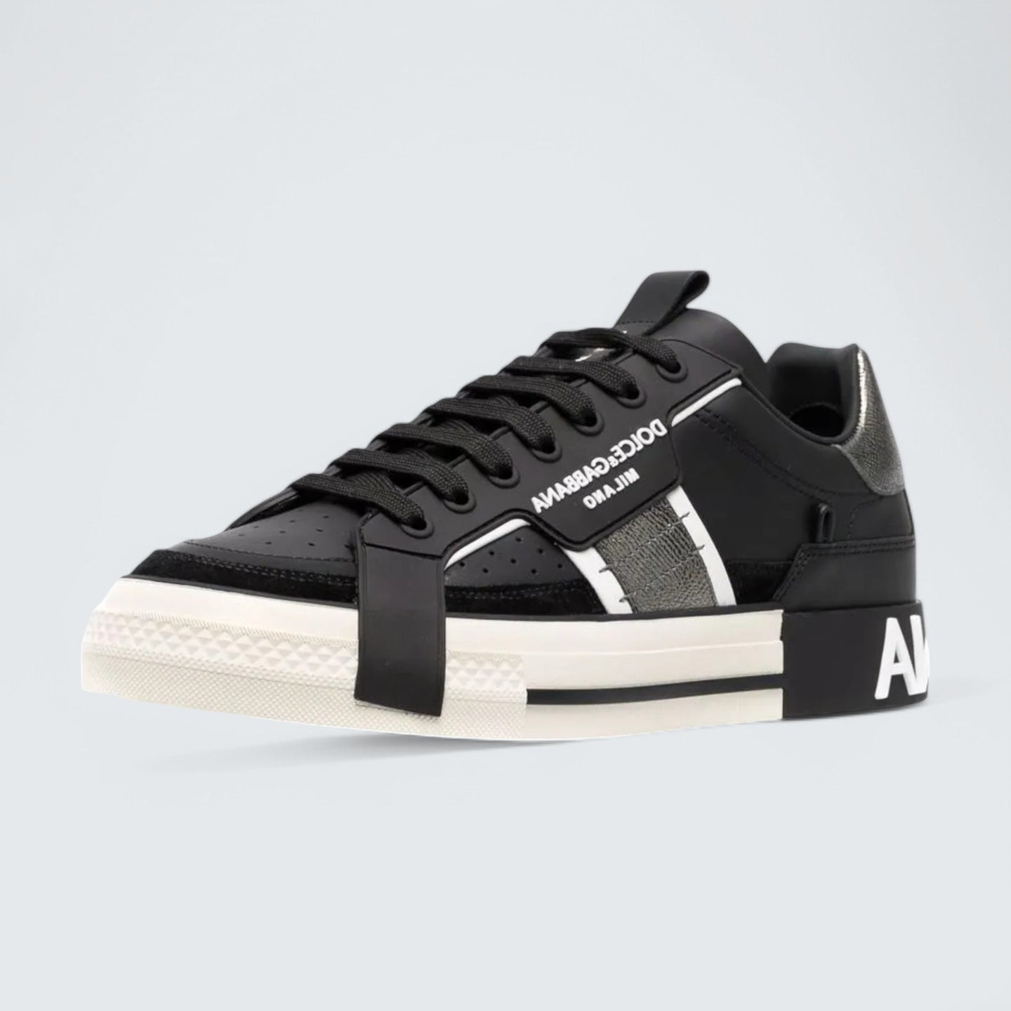 D&G 2.Zero Custom Leather Sneakers 'Black/White'