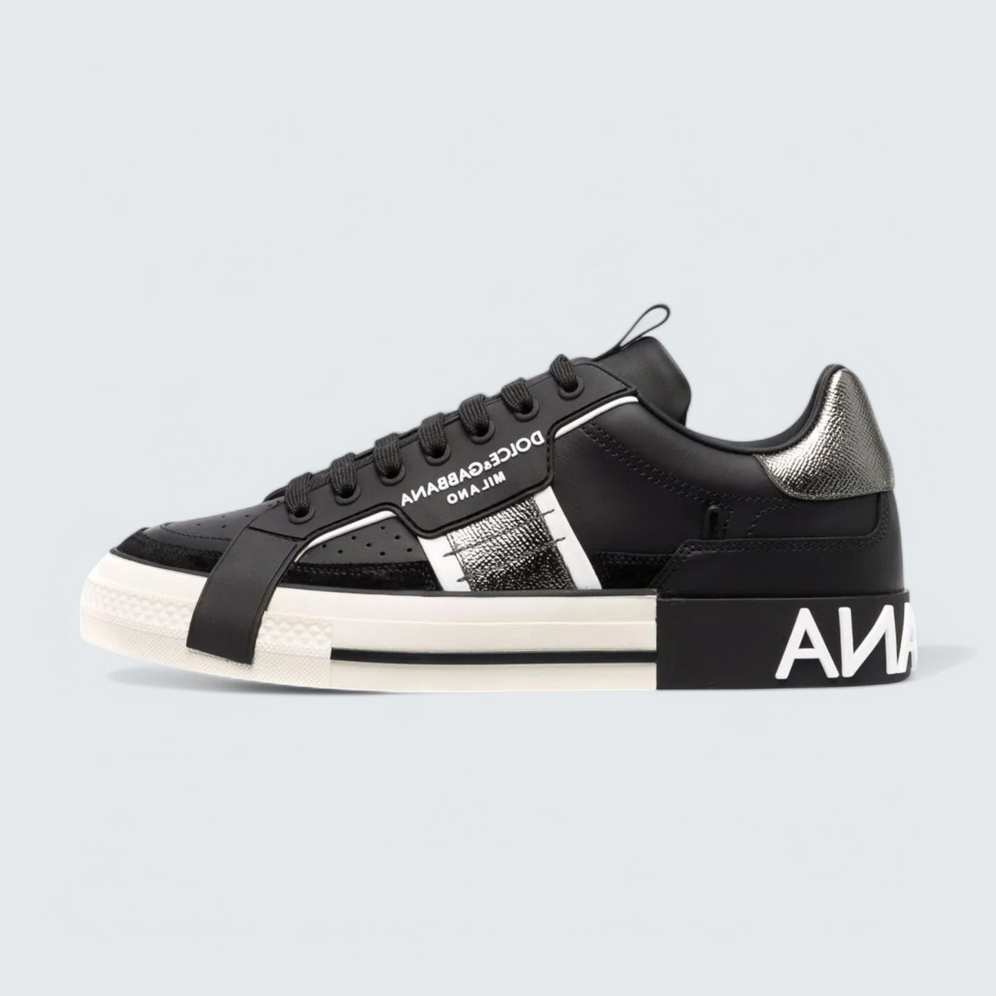 D&G 2.Zero Custom Leather Sneakers 'Black/White'