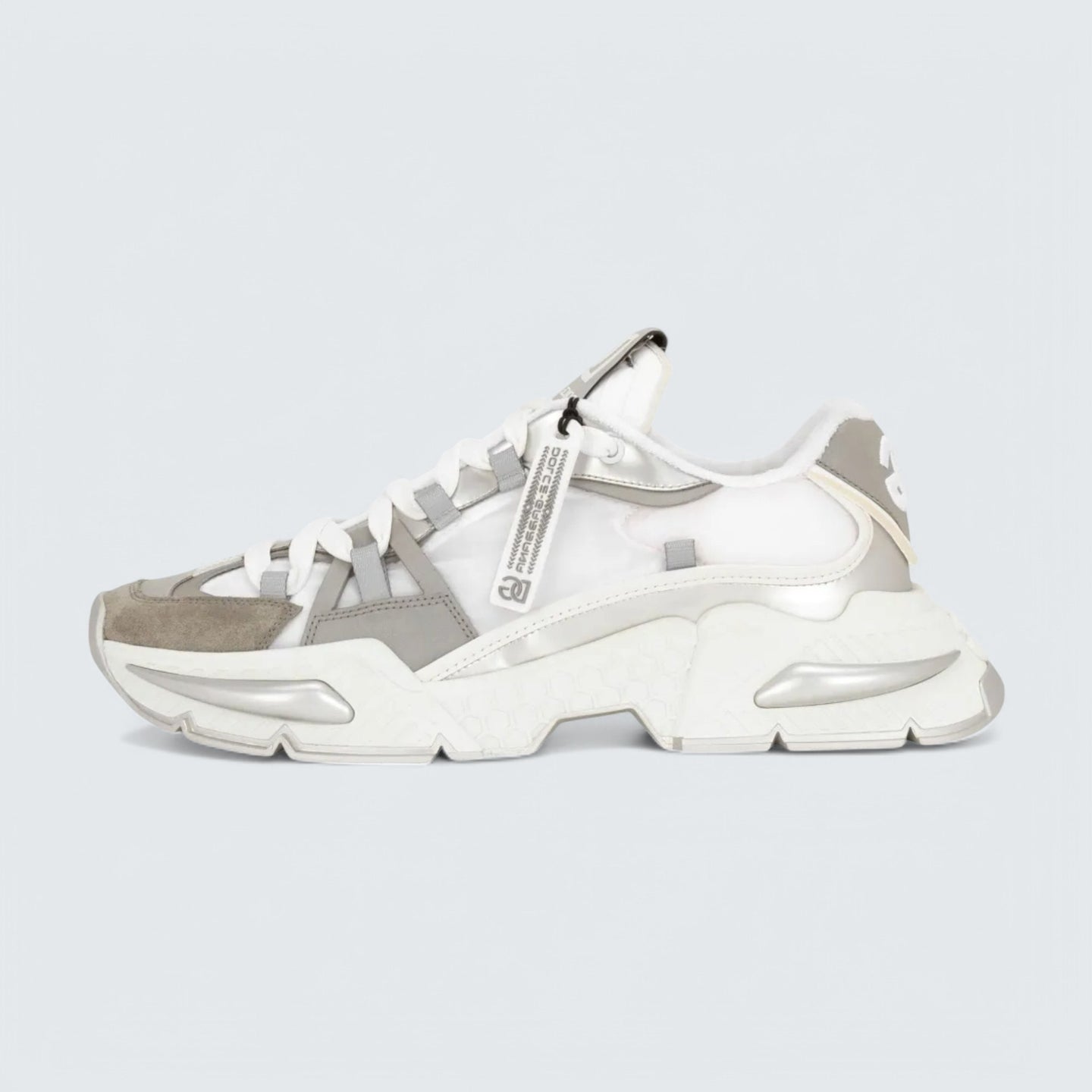 D&G Airmaster DG-Logo Chunky Sneakers 'White/Grey'