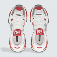 D&G Airmaster Panelled Low-Top Sneakers 'White/Red'