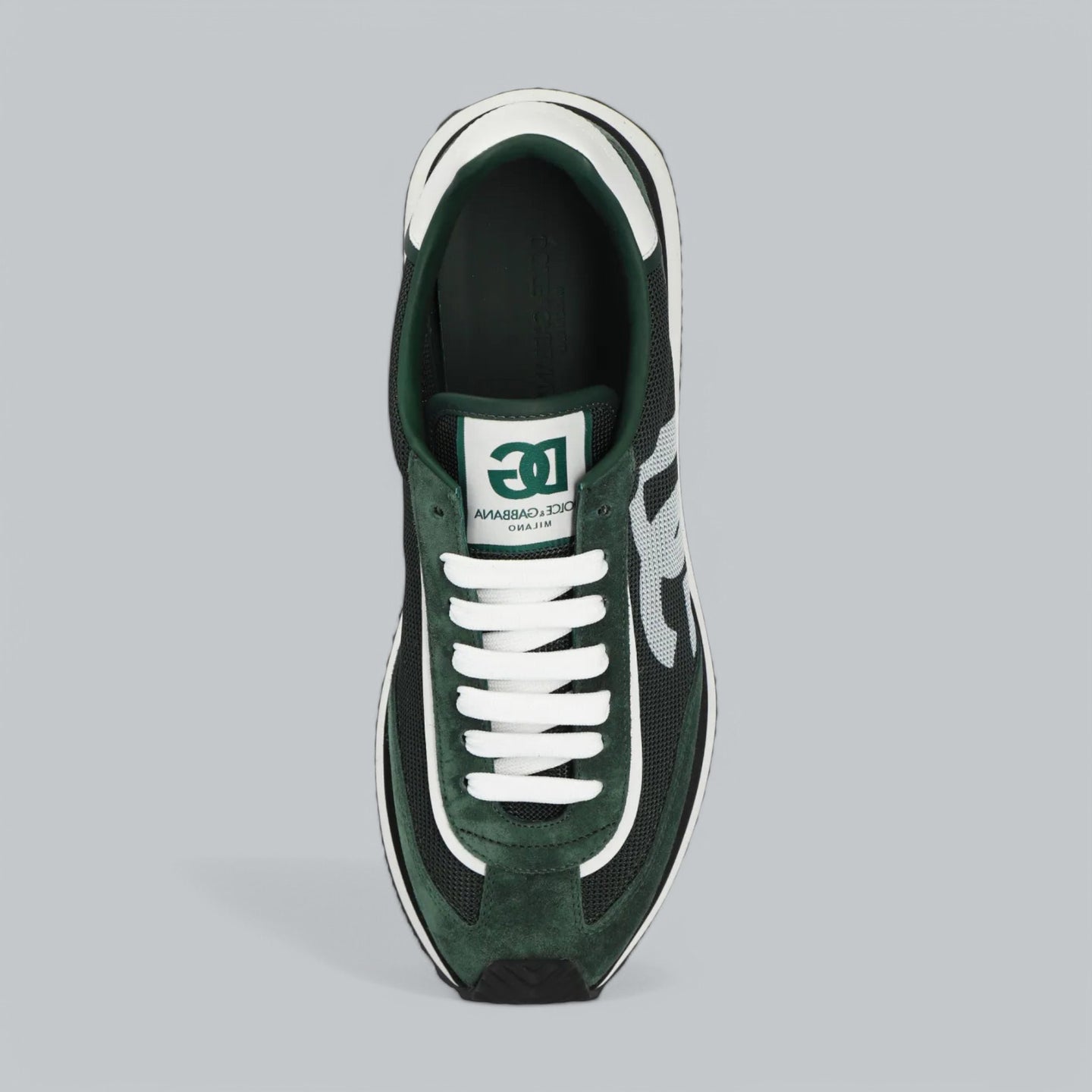 DG Cushion Low-Top Sneakers 'Forest Green White'