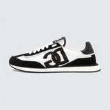 D&G Cushion Mixed-Material Sneakers 'White/Black'