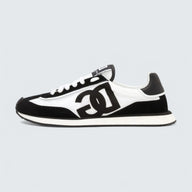 D&G Cushion Mixed-Material Sneakers 'White/Black'