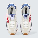 D&G Cushion Mixed-Material Sneakers 'White/Red/Blue'