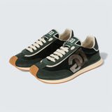 D&G Cushion Mixed-Material Sneakers 'Green/Beige'