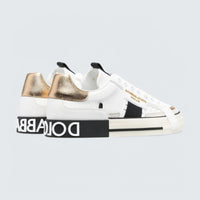 D&G Custom 2.Zero Low-Top Sneakers 'White/Light Gold'