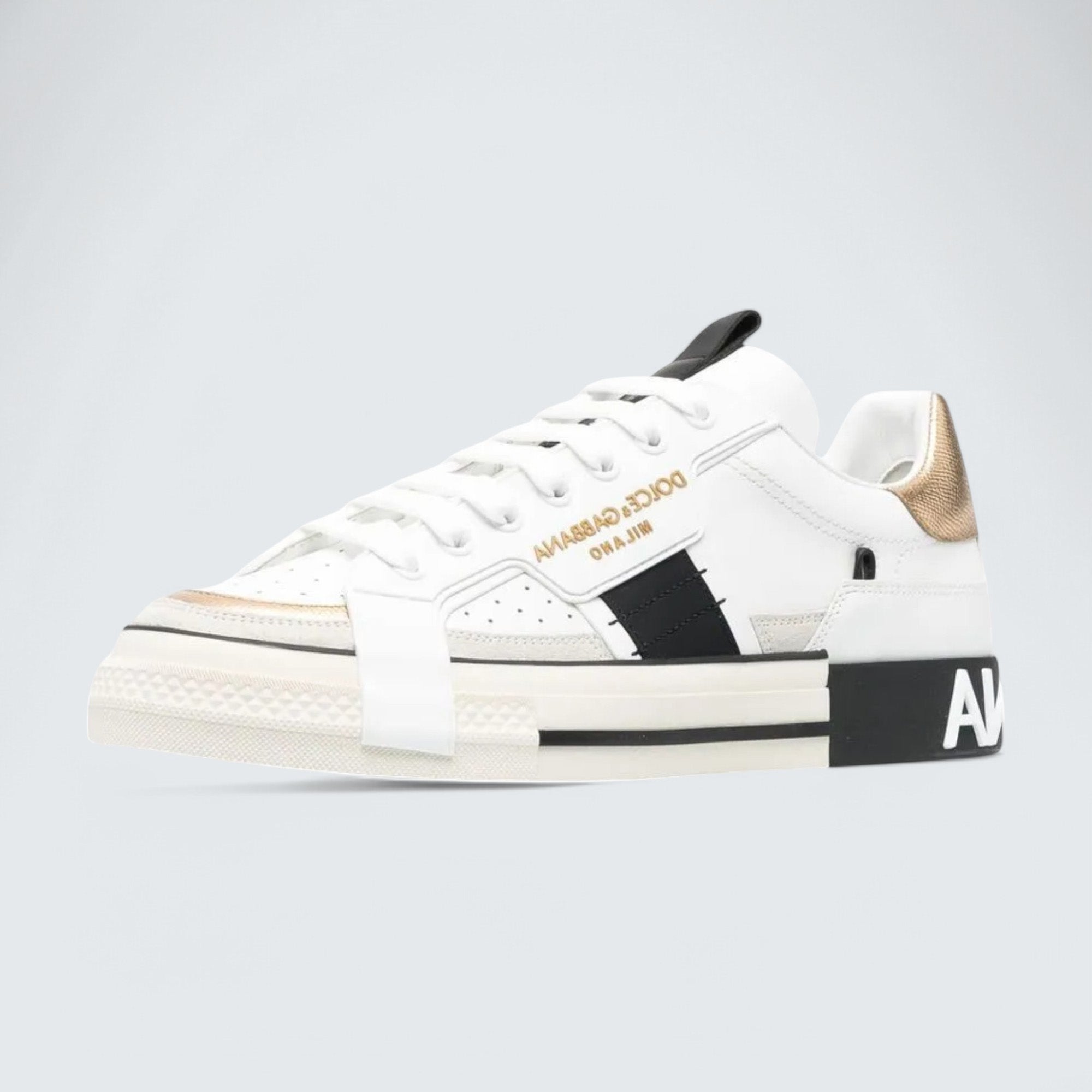 D&G Custom 2.Zero Low-Top Sneakers 'White/Light Gold'