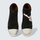 D&G Lace-Up Mid-Top Sneakers 'Black/White'