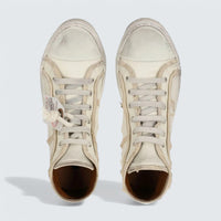 D&G Lace-Up Mid-Top Sneakers 'Light Beige'