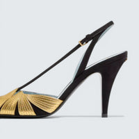 Foliefoliage Suede Slingback Pump 90Mm