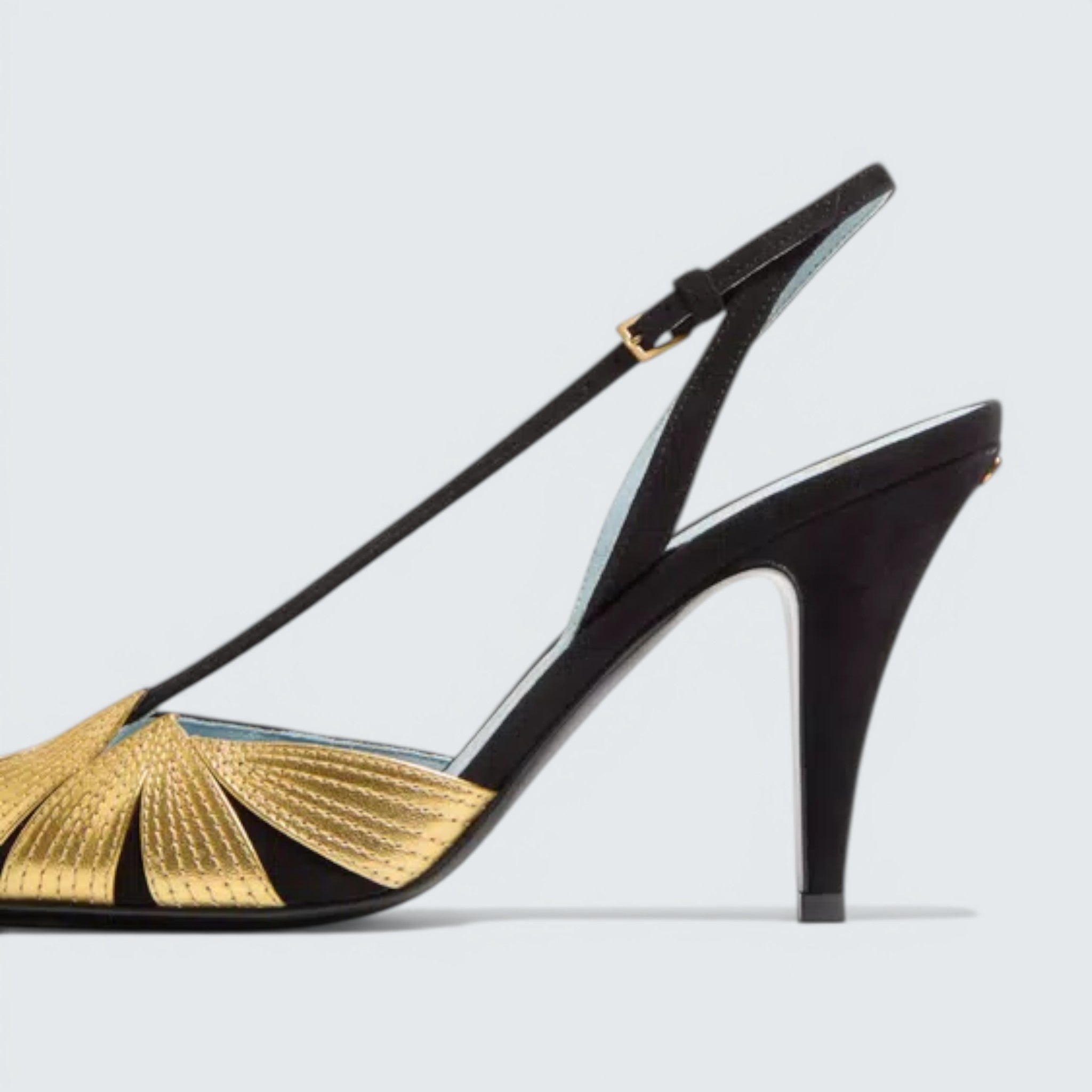 Foliefoliage Suede Slingback Pump 90Mm