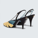Foliefoliage Suede Slingback Pump 90Mm