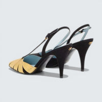 Foliefoliage Suede Slingback Pump 90Mm