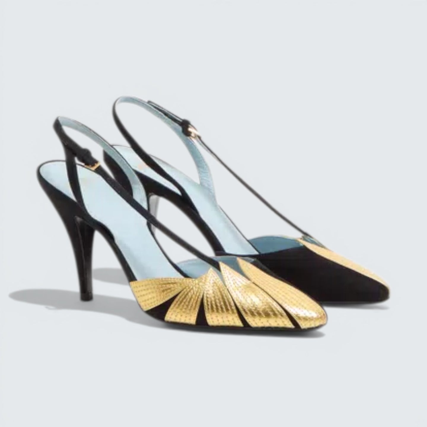 Foliefoliage Suede Slingback Pump 90Mm