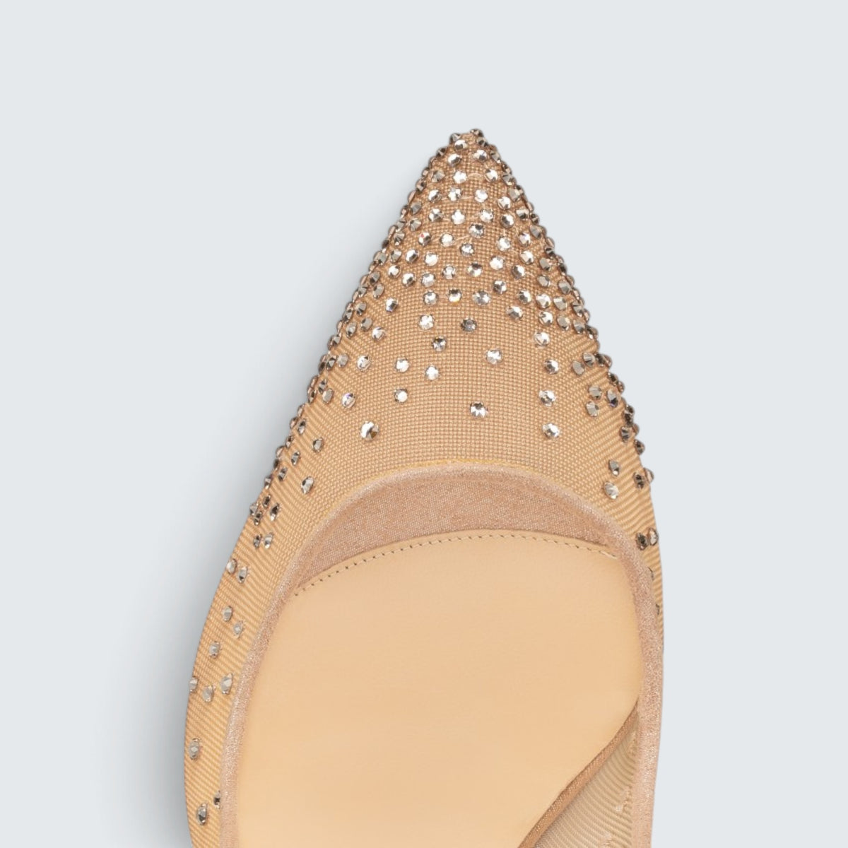 Follies Strass - 100 mm Pumps - Mesh, suede calf and strass