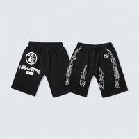 Double Flame Panel Shorts