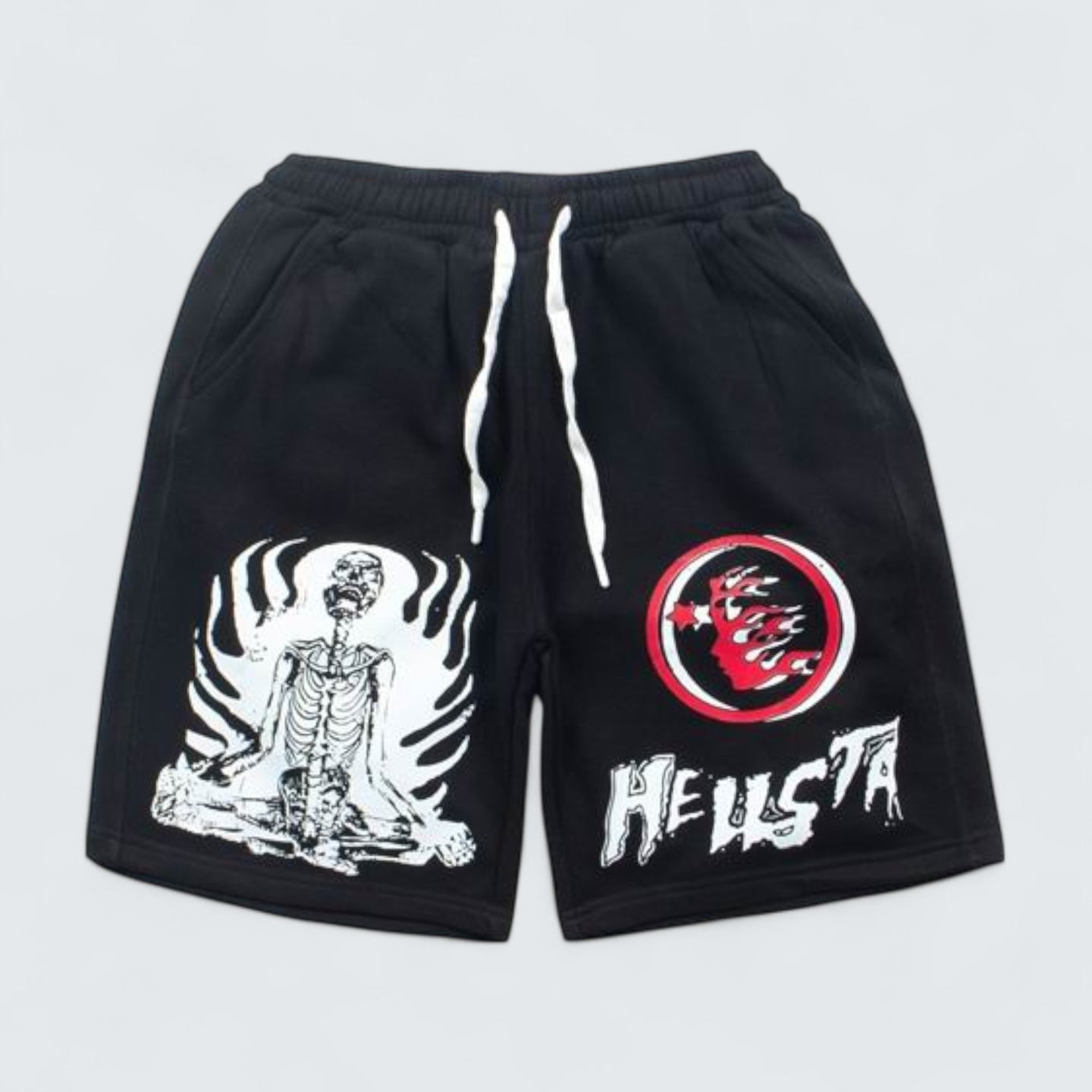 Meditating Skeleton Shorts