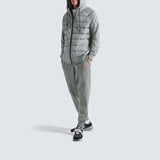 HyBridge Huron Quilted Shell and Cotton Jersey Down Jacket