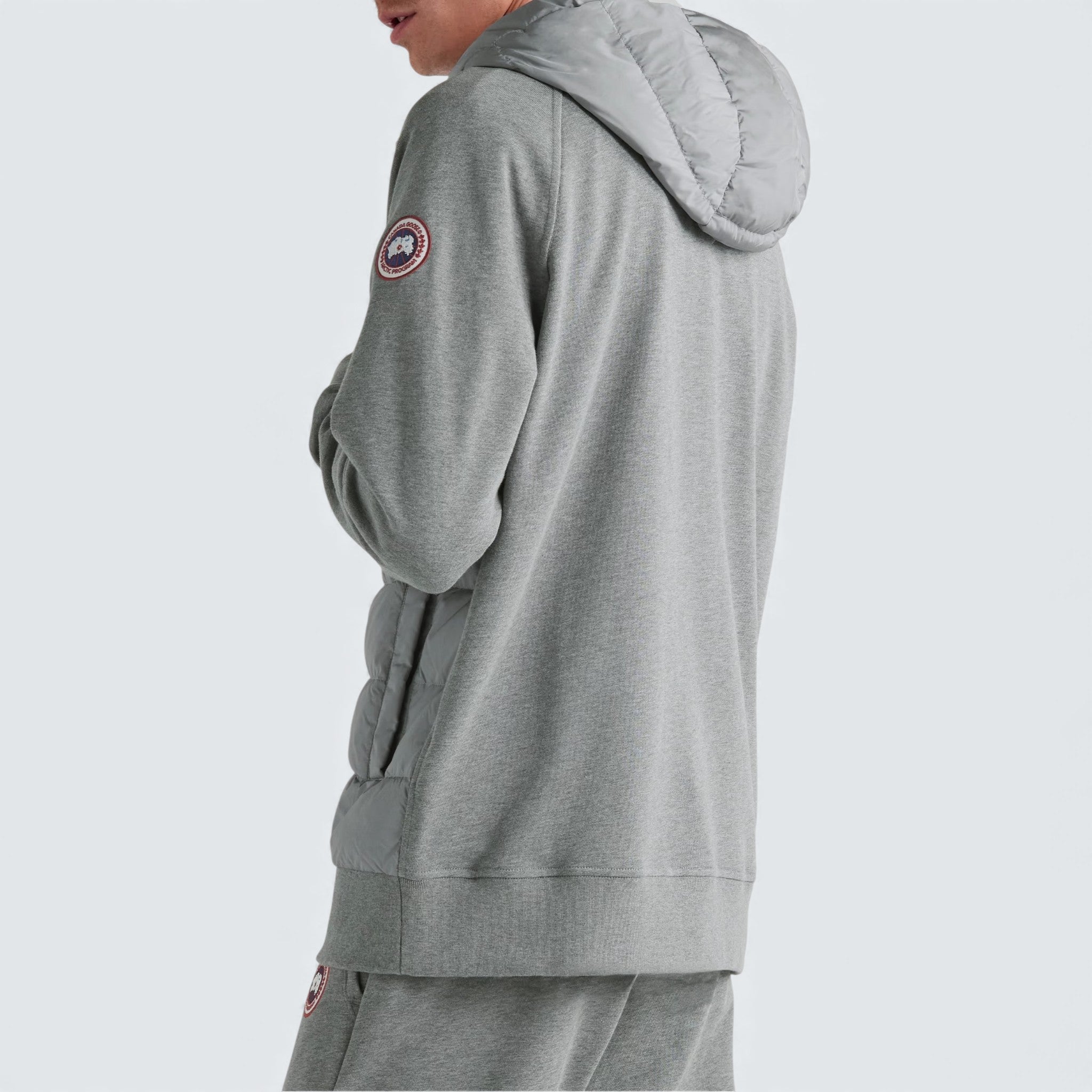 HyBridge Huron Quilted Shell and Cotton Jersey Down Jacket