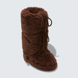 Icon Dark Brown Curly Extra Boots ‘Dark Brown’