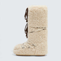 Icon Ecru Curly Extra Boots ‘Ecru’
