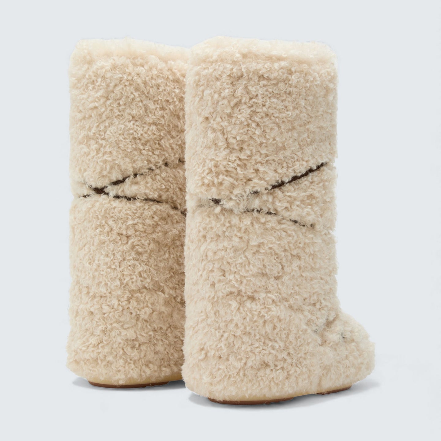 Icon Ecru Curly Extra Boots ‘Ecru’